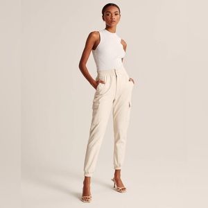 Abercrombie & Fitch Vegan Leather Cargo Pants